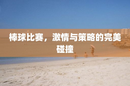 棒球比赛，激情与策略的完美碰撞