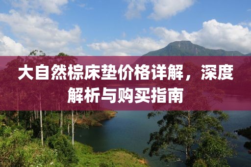 大自然棕床垫价格详解，深度解析与购买指南