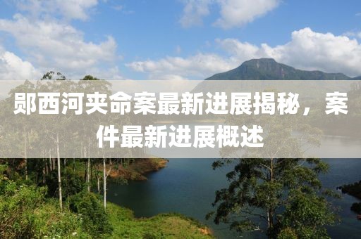 郧西河夹命案最新进展揭秘，案件最新进展概述