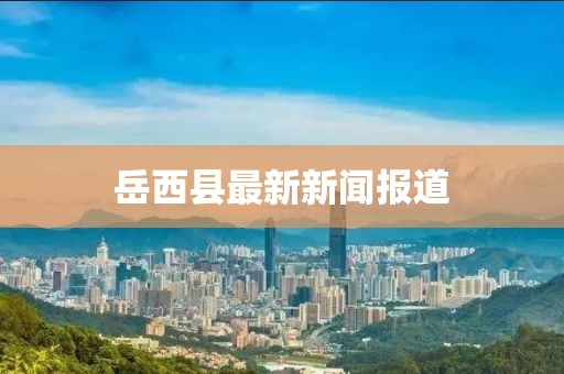 岳西县最新新闻报道