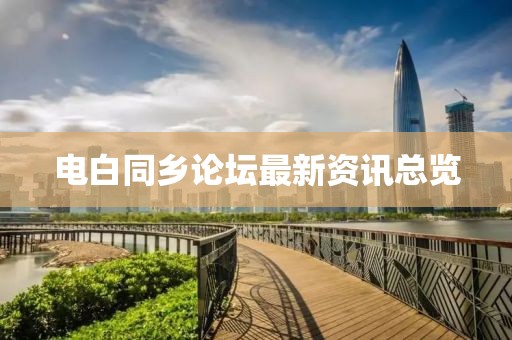 电白同乡论坛最新资讯总览