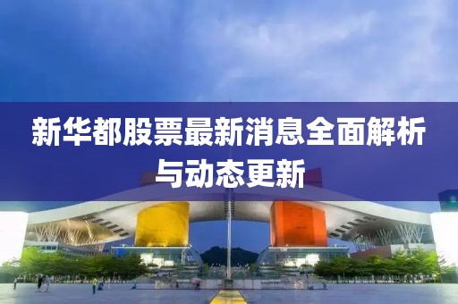 新华都股票最新消息全面解析与动态更新
