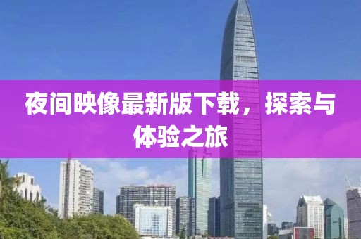 夜间映像最新版下载，探索与体验之旅