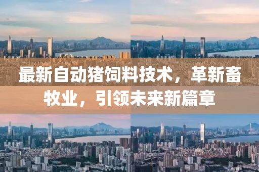 最新自动猪饲料技术，革新畜牧业，引领未来新篇章