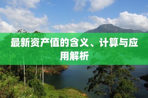 最新资产值的含义、计算与应用解析