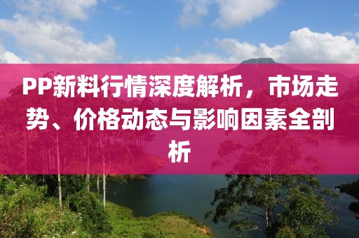 PP新料行情深度解析，市场走势、价格动态与影响因素全剖析