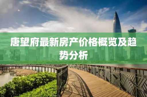 唐望府最新房产价格概览及趋势分析