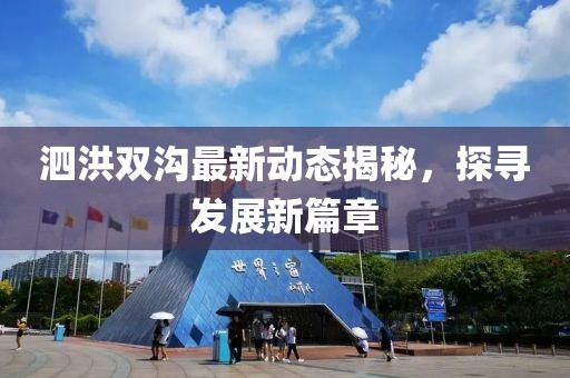 泗洪双沟最新动态揭秘，探寻发展新篇章