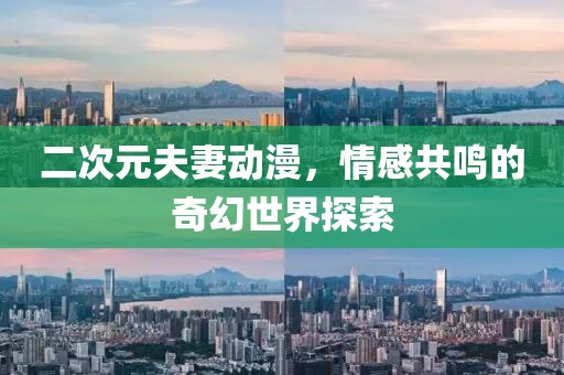 二次元夫妻动漫，情感共鸣的奇幻世界探索