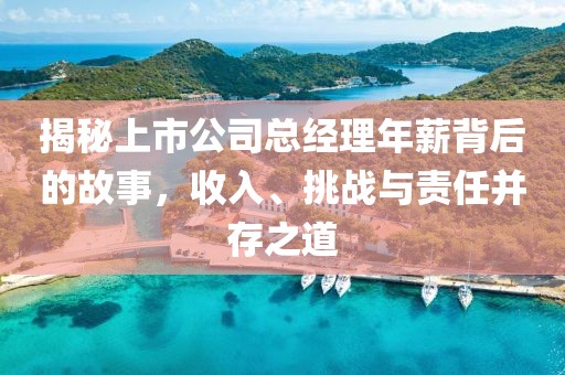 揭秘上市公司总经理年薪背后的故事，收入、挑战与责任并存之道