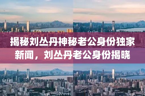 揭秘刘丛丹神秘老公身份独家新闻，刘丛丹老公身份揭晓