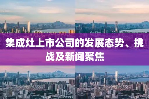 集成灶上市公司的发展态势、挑战及新闻聚焦