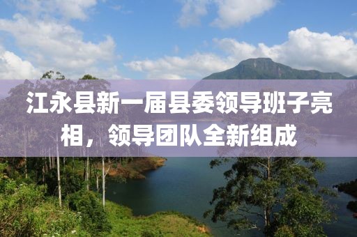 江永县新一届县委领导班子亮相，领导团队全新组成