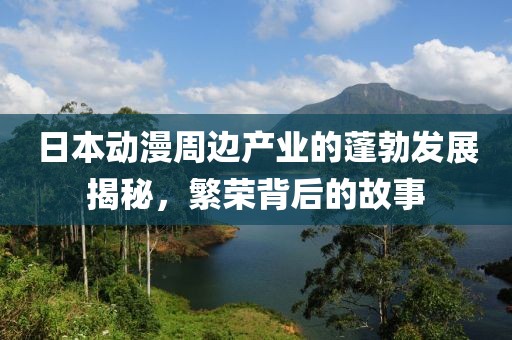 日本动漫周边产业的蓬勃发展揭秘，繁荣背后的故事