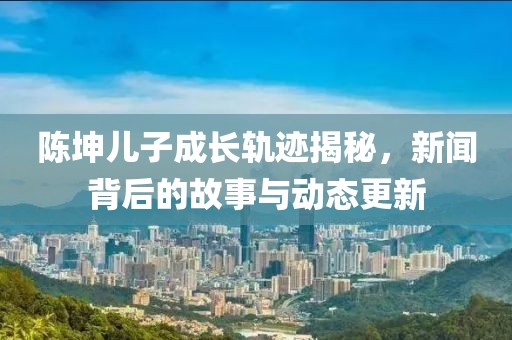 陈坤儿子成长轨迹揭秘，新闻背后的故事与动态更新