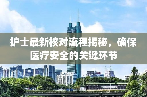 护士最新核对流程揭秘，确保医疗安全的关键环节