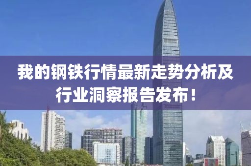 我的钢铁行情最新走势分析及行业洞察报告发布！