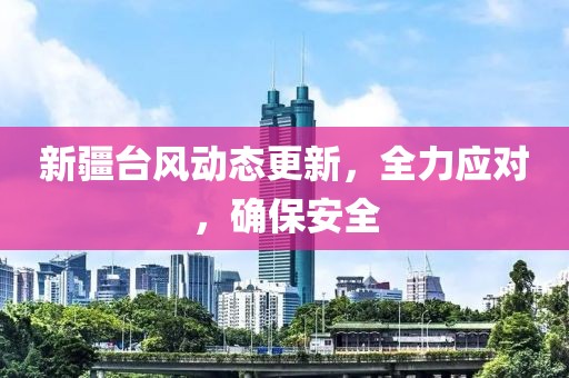 新疆台风动态更新，全力应对，确保安全