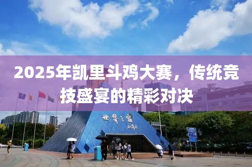 2025年凯里斗鸡大赛，传统竞技盛宴的精彩对决
