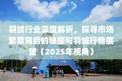 羽绒行业深度解析，探寻市场繁荣背后的秘密与羽绒行情展望（2025年视角）