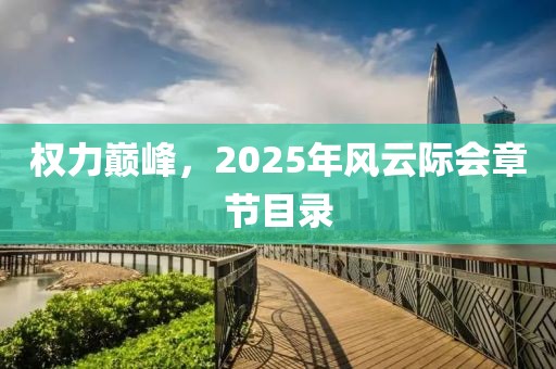 权力巅峰，2025年风云际会章节目录