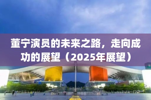 董宁演员的未来之路，走向成功的展望（2025年展望）