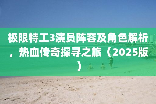 极限特工3演员阵容及角色解析，热血传奇探寻之旅（2025版）