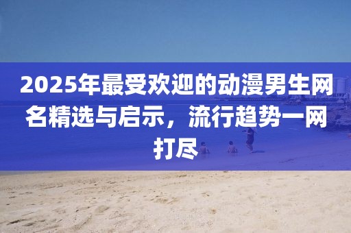 2025年最受欢迎的动漫男生网名精选与启示，流行趋势一网打尽