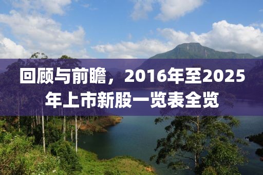 回顾与前瞻，2016年至2025年上市新股一览表全览