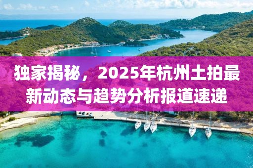 独家揭秘，2025年杭州土拍最新动态与趋势分析报道速递
