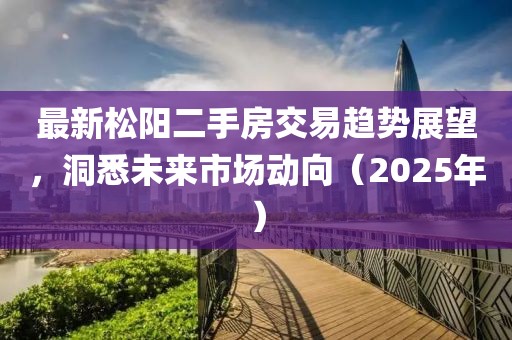 最新松阳二手房交易趋势展望，洞悉未来市场动向（2025年）