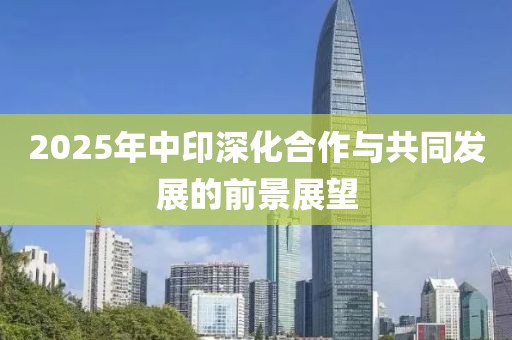 2025年中印深化合作与共同发展的前景展望
