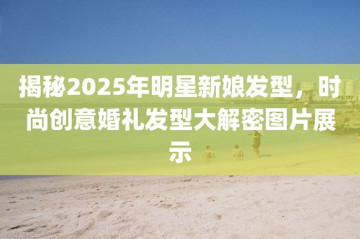 揭秘2025年明星新娘发型，时尚创意婚礼发型大解密图片展示