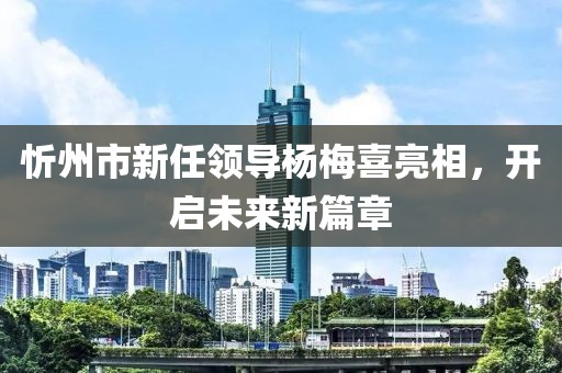忻州市新任领导杨梅喜亮相，开启未来新篇章