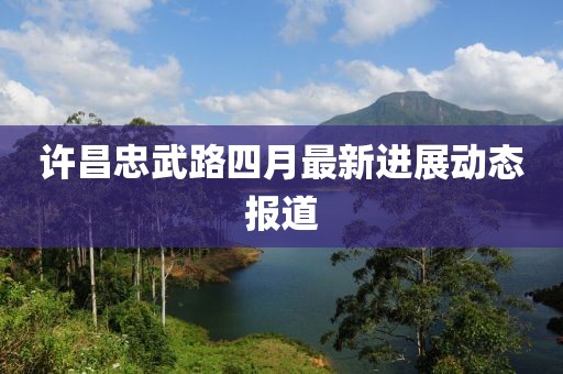 许昌忠武路四月最新进展动态报道
