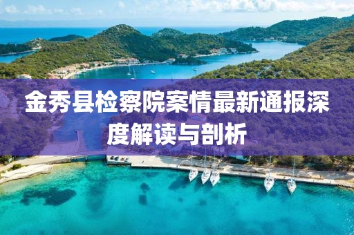 金秀县检察院案情最新通报深度解读与剖析