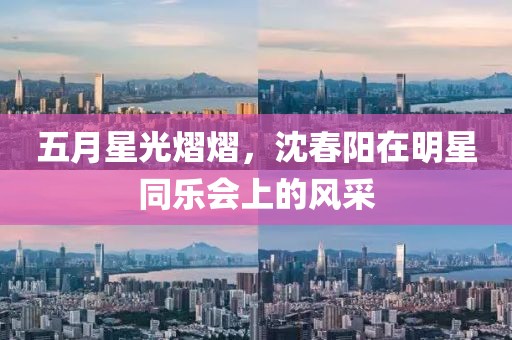 五月星光熠熠，沈春阳在明星同乐会上的风采