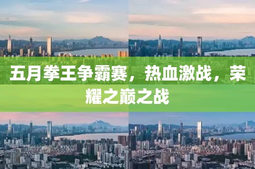五月拳王争霸赛，热血激战，荣耀之巅之战