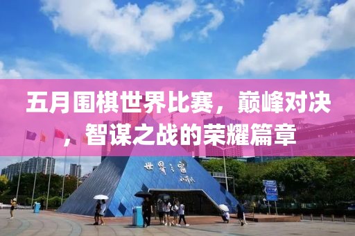 五月围棋世界比赛，巅峰对决，智谋之战的荣耀篇章