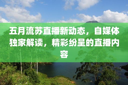 五月流苏直播新动态，自媒体独家解读，精彩纷呈的直播内容