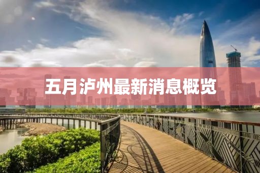 五月泸州最新消息概览