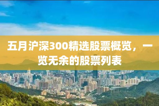 五月沪深300精选股票概览，一览无余的股票列表