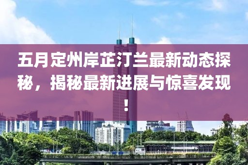五月定州岸芷汀兰最新动态探秘，揭秘最新进展与惊喜发现！