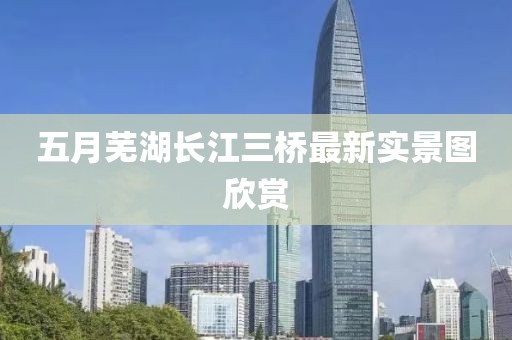 五月芜湖长江三桥最新实景图欣赏