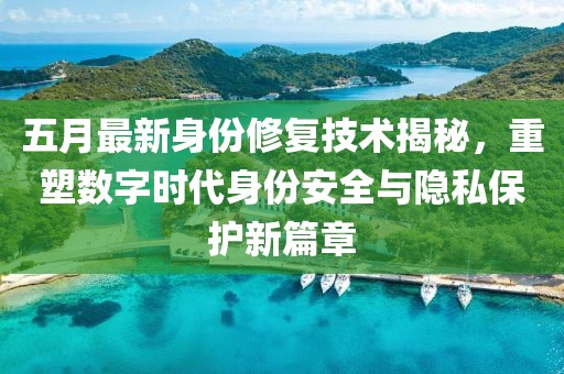 五月最新身份修复技术揭秘，重塑数字时代身份安全与隐私保护新篇章