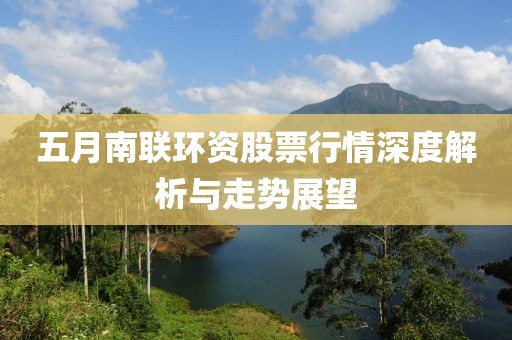 五月南联环资股票行情深度解析与走势展望