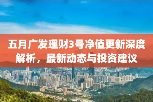 五月广发理财3号净值更新深度解析，最新动态与投资建议