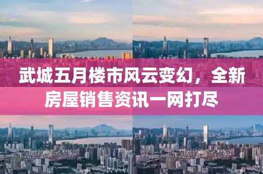 武城五月楼市风云变幻，全新房屋销售资讯一网打尽