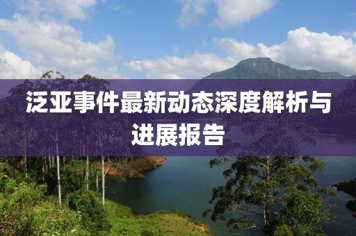 泛亚事件最新动态深度解析与进展报告
