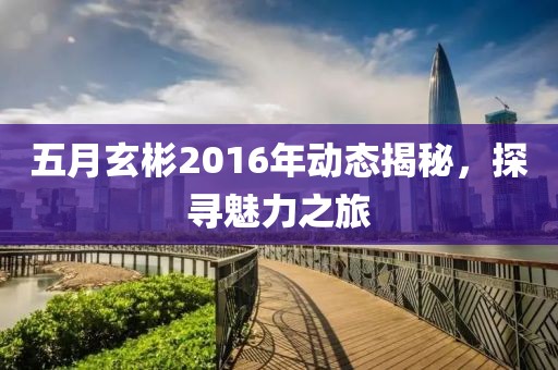五月玄彬2016年动态揭秘，探寻魅力之旅